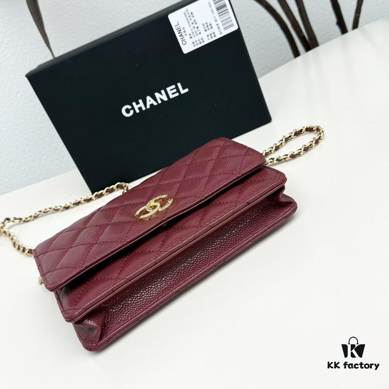 6930475ef09edb6de4c4dfbd Chanel Classic WOC Fortune Bag in New CF Series Caviar Leather and Smooth Lamb Skin – Perfect for Summer and All Seasons
