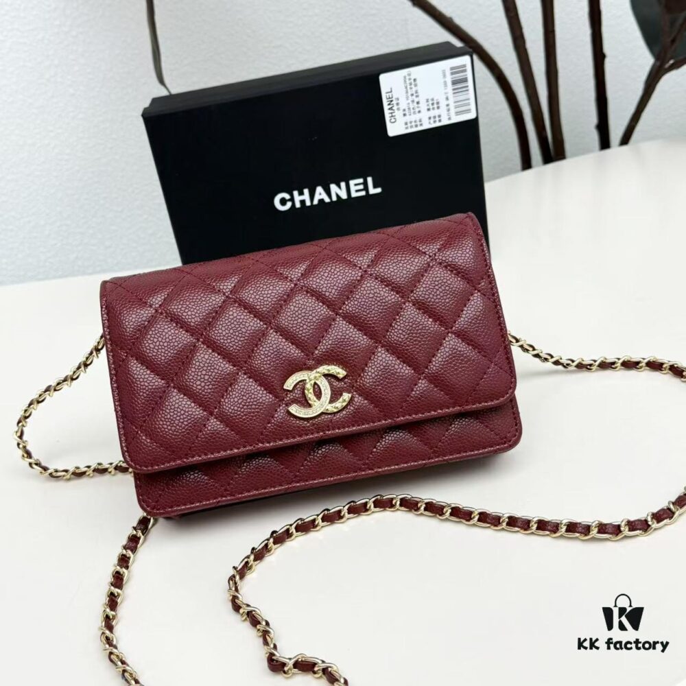 69304760f09edb6de4c4dfbe Chanel Classic WOC Fortune Bag in New CF Series Caviar Leather and Smooth Lamb Skin – Perfect for Summer and All Seasons