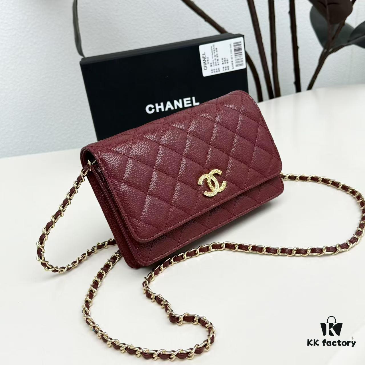 69304761f09edb6de4c4dfbf Chanel Classic WOC Fortune Bag in New CF Series Caviar Leather and Smooth Lamb Skin – Perfect for Summer and All Seasons