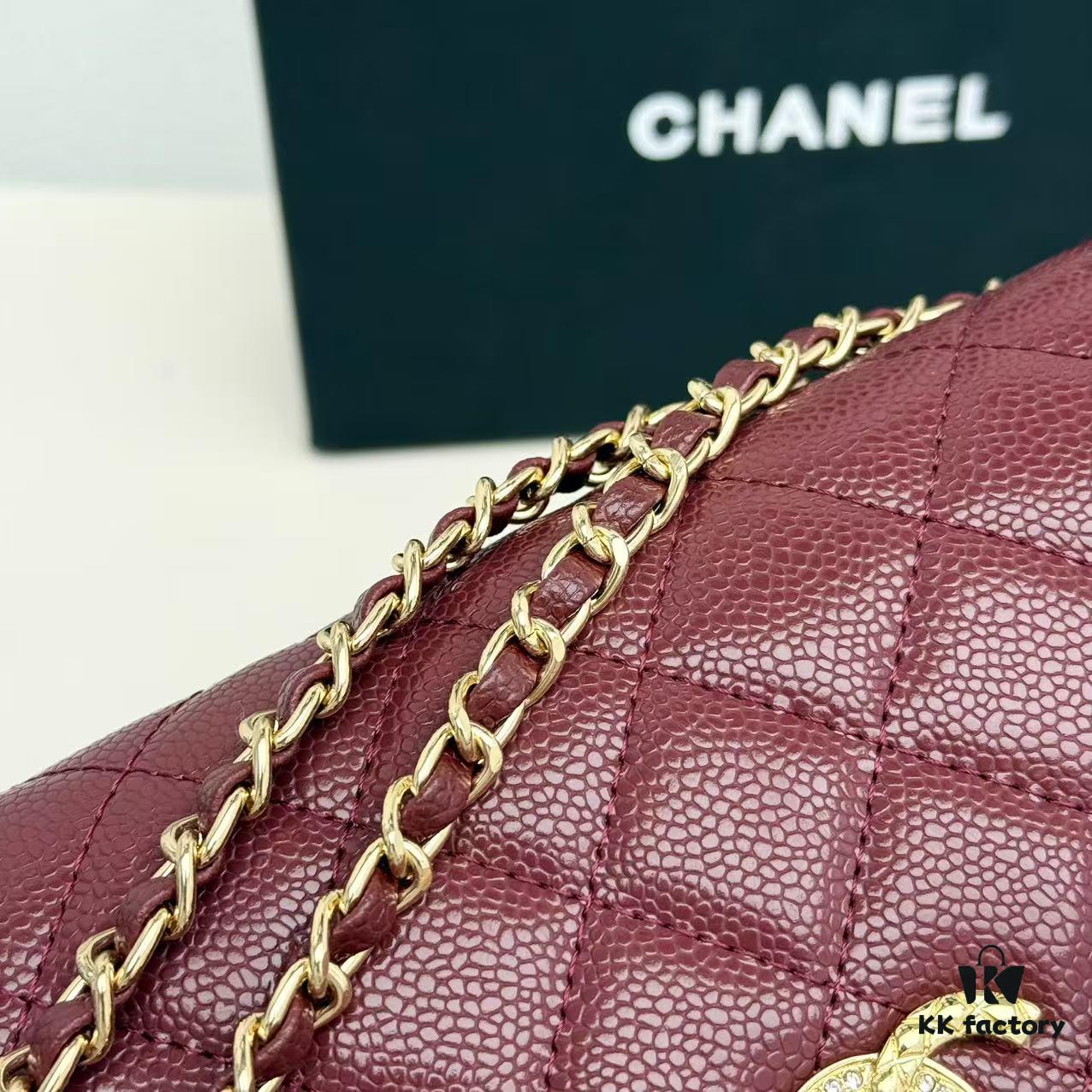 69304766f09edb6de4c4dfc3 Chanel Classic WOC Fortune Bag in New CF Series Caviar Leather and Smooth Lamb Skin – Perfect for Summer and All Seasons