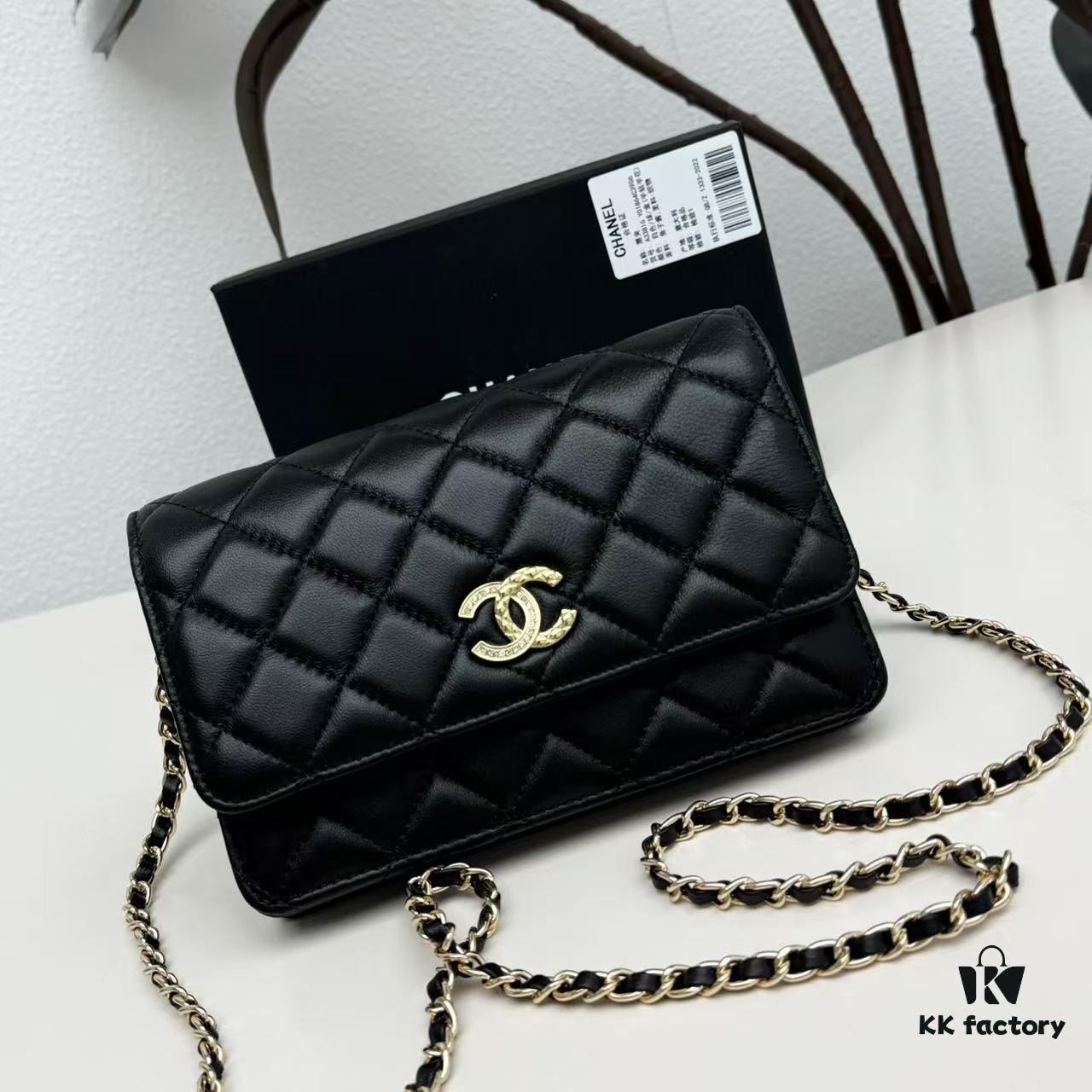69304768f09edb6de4c4dfc4 New Color CF Series Caviar Grain Calfskin Smooth Lamb Leather Chanel Classic WOC Fortune Bag
