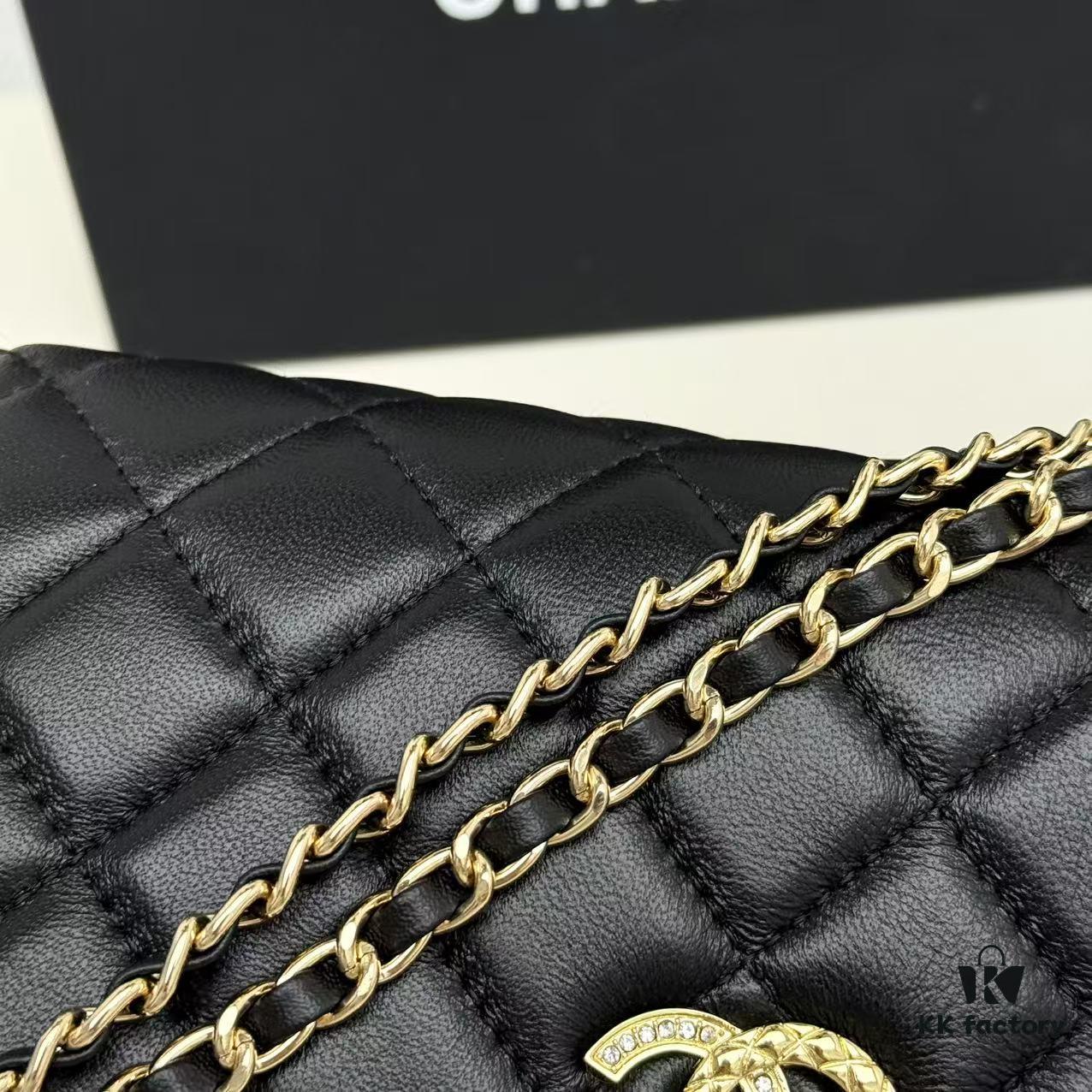 69304773f09edb6de4c4dfcb New Color CF Series Caviar Grain Calfskin Smooth Lamb Leather Chanel Classic WOC Fortune Bag