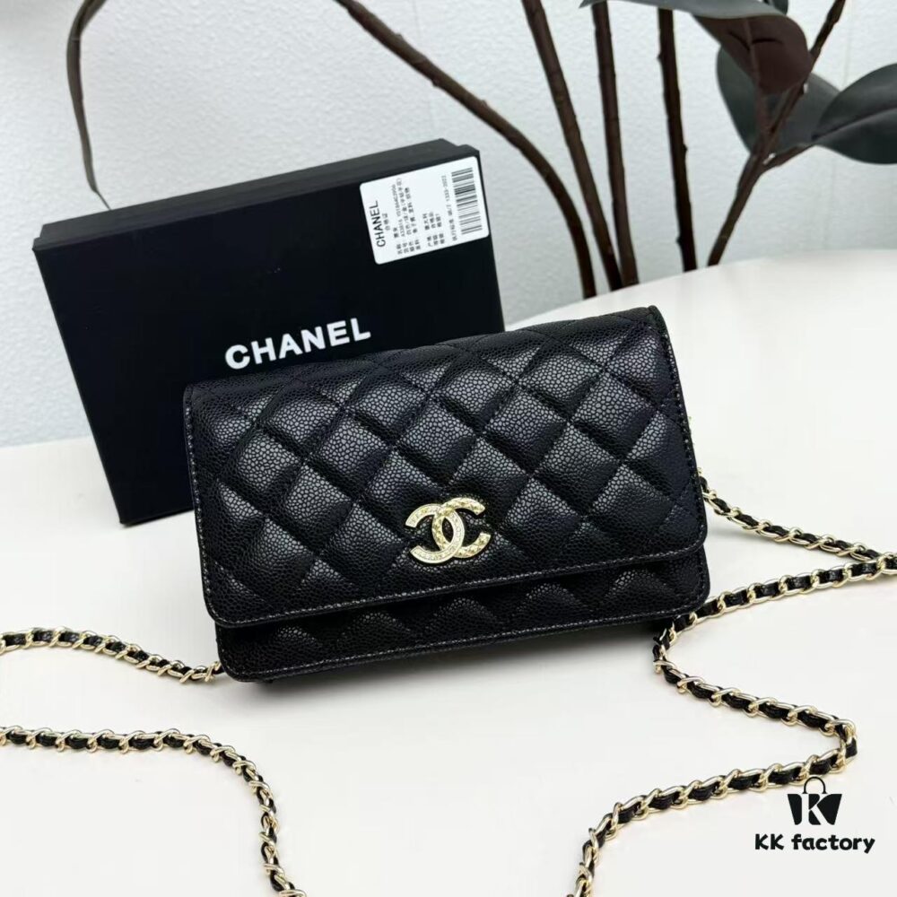 69304774f09edb6de4c4dfcd Chanel CF Series Caviar Cowhide Smooth Lambskin Classic WOC Bag - New Color Arrival