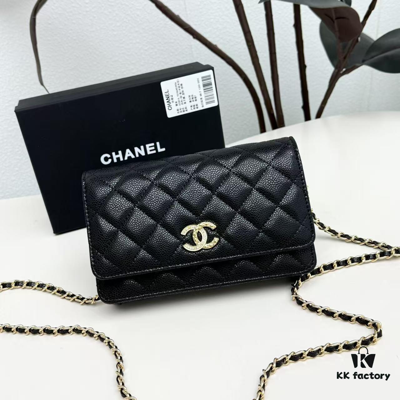 69304774f09edb6de4c4dfcd Chanel CF Series Caviar Cowhide Smooth Lambskin Classic WOC Bag - New Color Arrival