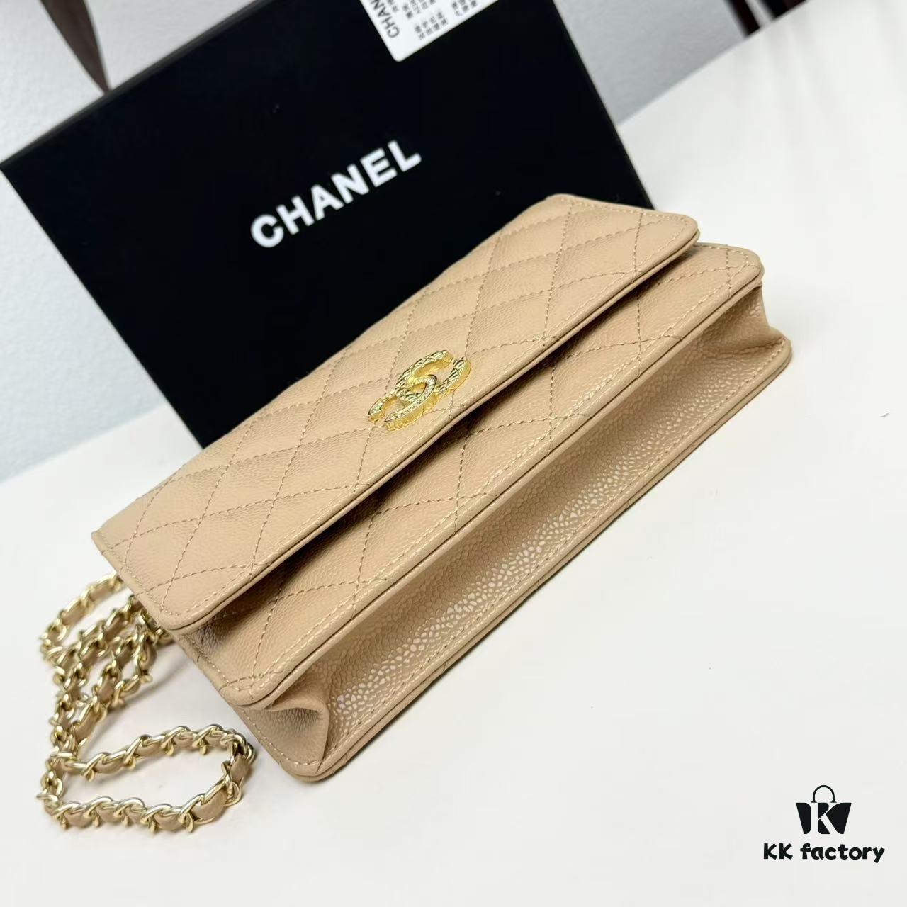69304776f09edb6de4c4dfce Chanel Classic WOC Bag in CF Series Caviar Leather and Smooth Lamb Skin - New Color Launch