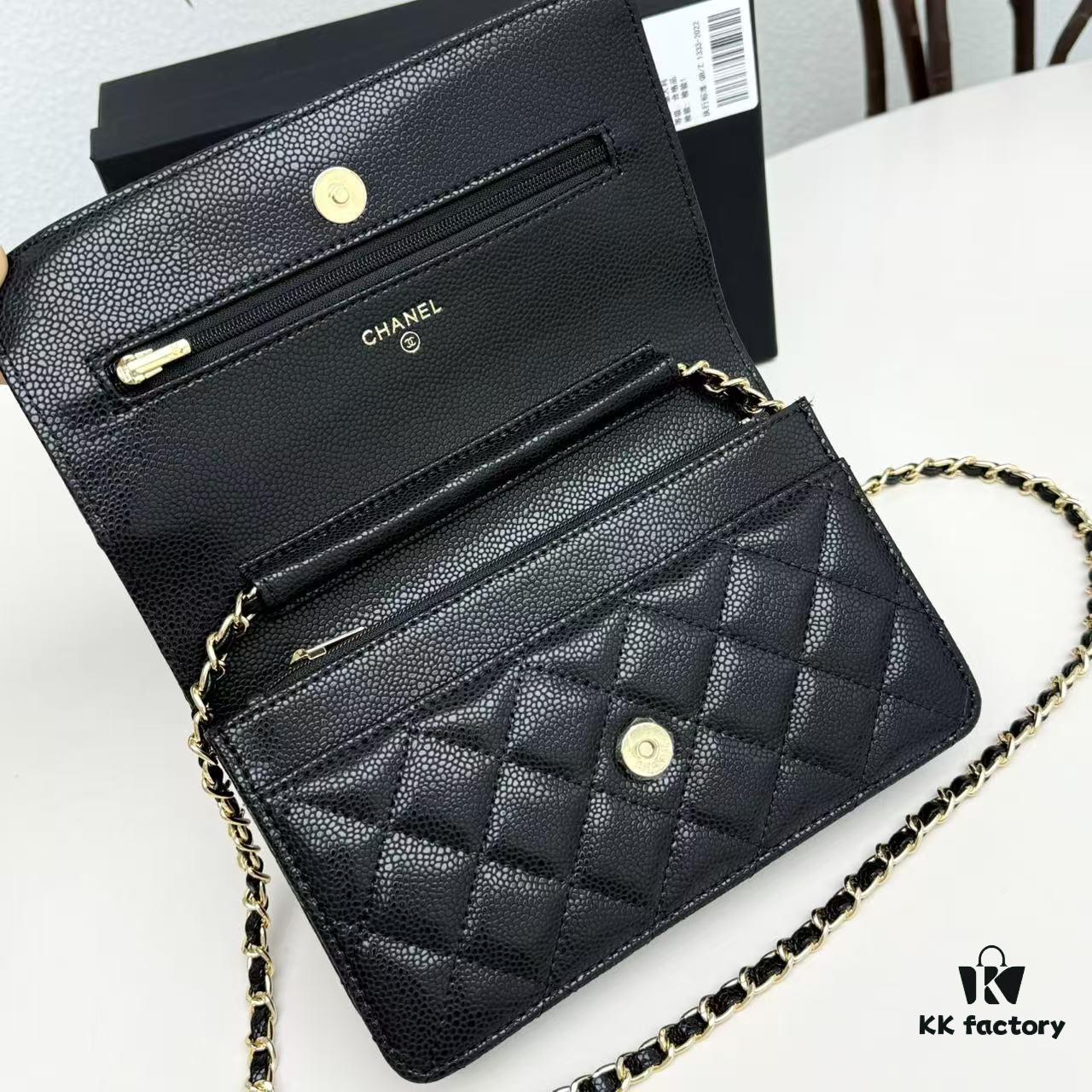 6930477ff09edb6de4c4dfd4 Chanel CF Series Caviar Cowhide Smooth Lambskin Classic WOC Bag - New Color Arrival