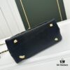 69304787f09edb6de4c4dfd9 Calfskin Leather Shoulder & Top Handle Bag with Lizard Texture and Chanel-Style Hardware