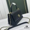 69304790f09edb6de4c4dfdc Calfskin Leather Handbag with Lizard Texture, Exclusive Hardware Design, Chanel Style, Dual Carry Tote & Shoulder Bag