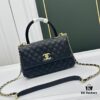 69304796f09edb6de4c4dfde Calfskin Leather Handbag with Lizard Texture, Exclusive Hardware Design, Chanel Style, Dual Carry Tote & Shoulder Bag