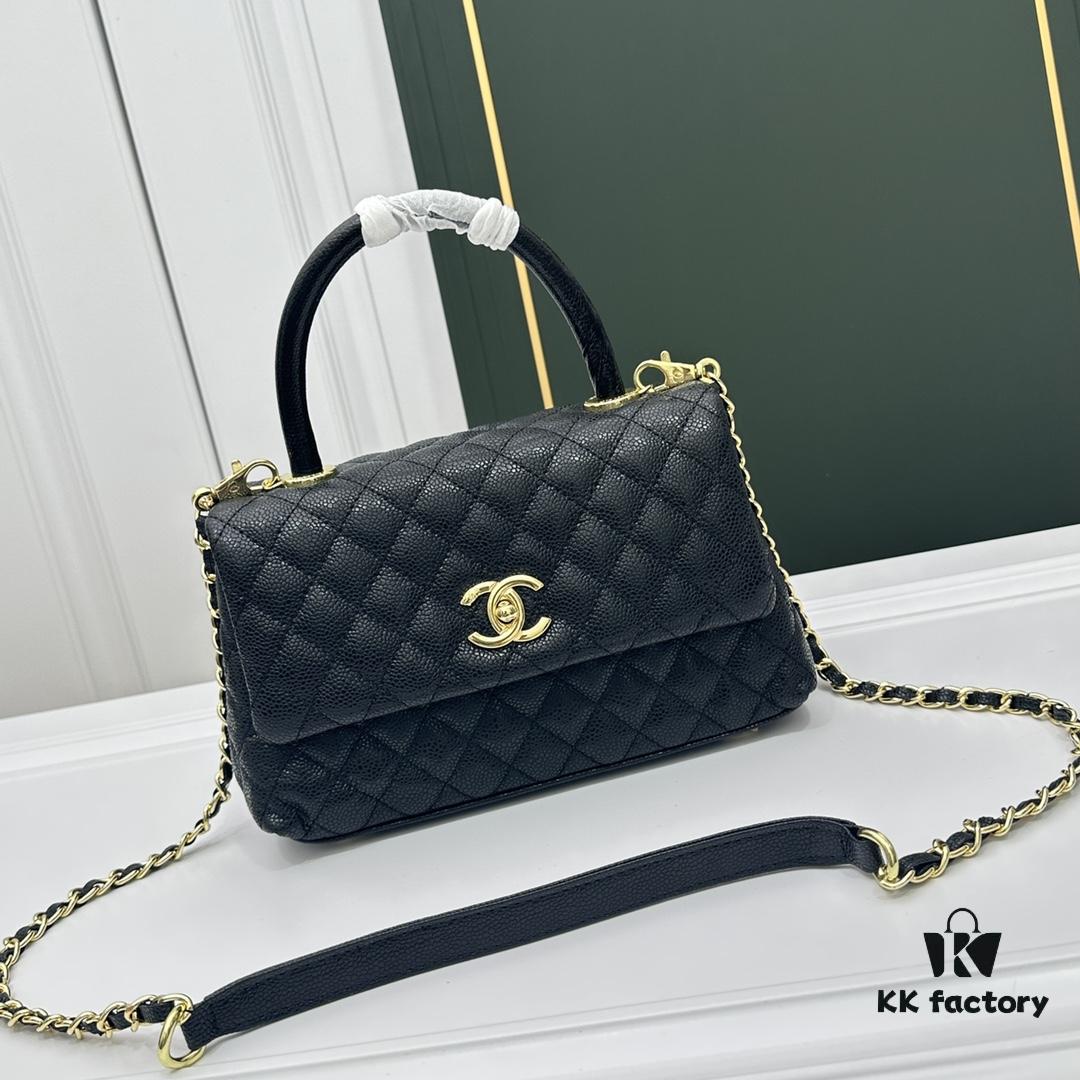 69304796f09edb6de4c4dfde Calfskin Leather Handbag with Lizard Texture, Exclusive Hardware Design, Chanel Style, Dual Carry Tote & Shoulder Bag