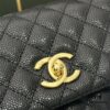 69304798f09edb6de4c4dfdf Calfskin Leather Handbag with Lizard Texture, Exclusive Hardware Design, Chanel Style, Dual Carry Tote & Shoulder Bag