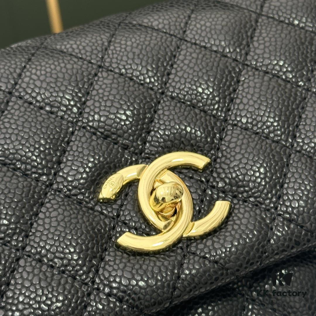 69304798f09edb6de4c4dfdf Calfskin Leather Handbag with Lizard Texture, Exclusive Hardware Design, Chanel Style, Dual Carry Tote & Shoulder Bag