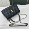 6930479df09edb6de4c4dfe1 Calfskin Leather Handbag with Lizard Texture, Exclusive Hardware Design, Chanel Style, Dual Carry Tote & Shoulder Bag