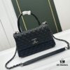 693047a3f09edb6de4c4dfe4 Calfskin Leather Handbag with Lizard Texture, Exclusive Chanel-Style Hardware, Dual Carry Tote & Shoulder Bag