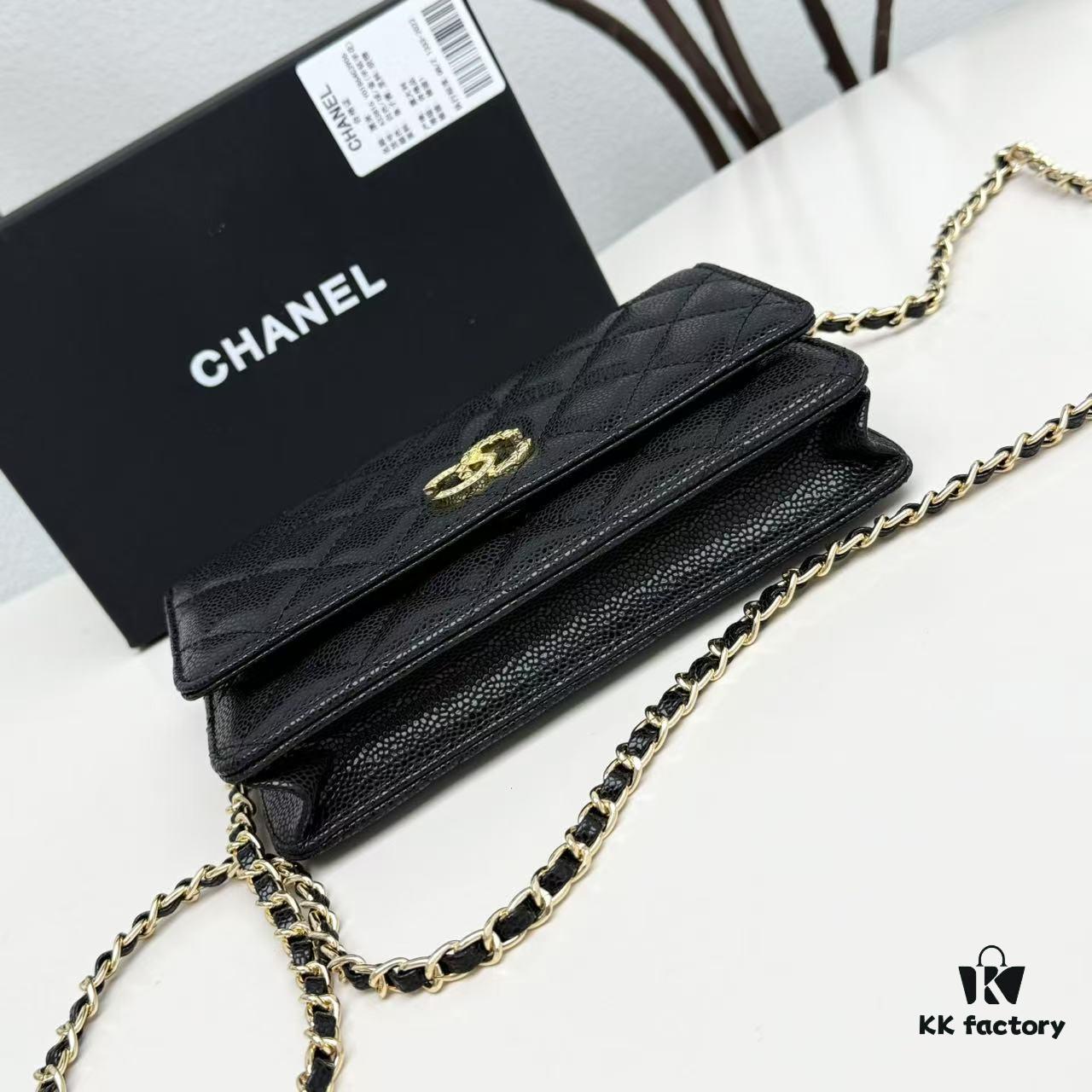 693047b2f09edb6de4c4dfe7 Chanel CF Series Caviar Cowhide Smooth Lambskin Classic WOC Bag - New Color Arrival