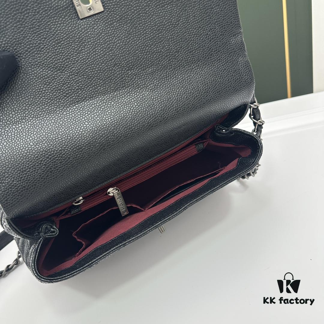 693047b6f09edb6de4c4dfe8 Calfskin Leather Handbag with Lizard Texture, Exclusive Chanel-Style Hardware, Dual Carry Tote & Shoulder Bag