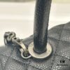693047bcf09edb6de4c4dfec Calfskin Leather Handbag with Lizard Texture, Exclusive Chanel-Style Hardware, Dual Carry Tote & Shoulder Bag