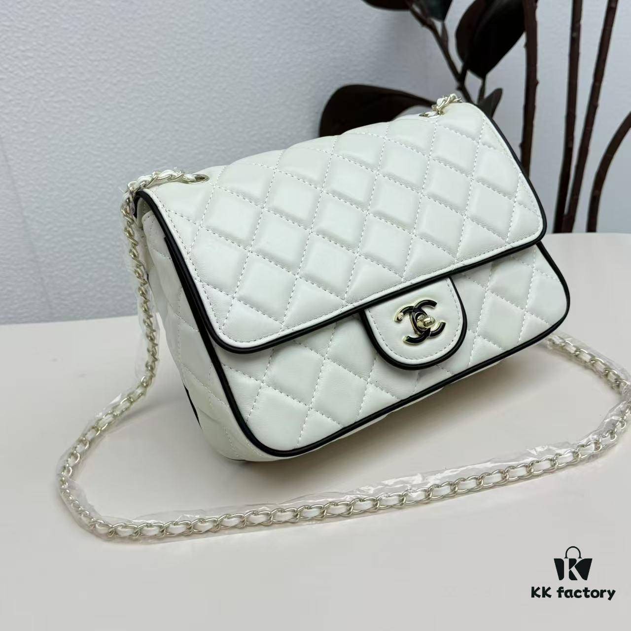 693047cbf09edb6de4c4dff6 CHANEL 25P Panda Spring/Summer Collection - Luxurious Lambskin with Gold Hardware, Black and White Classic Quilted Design