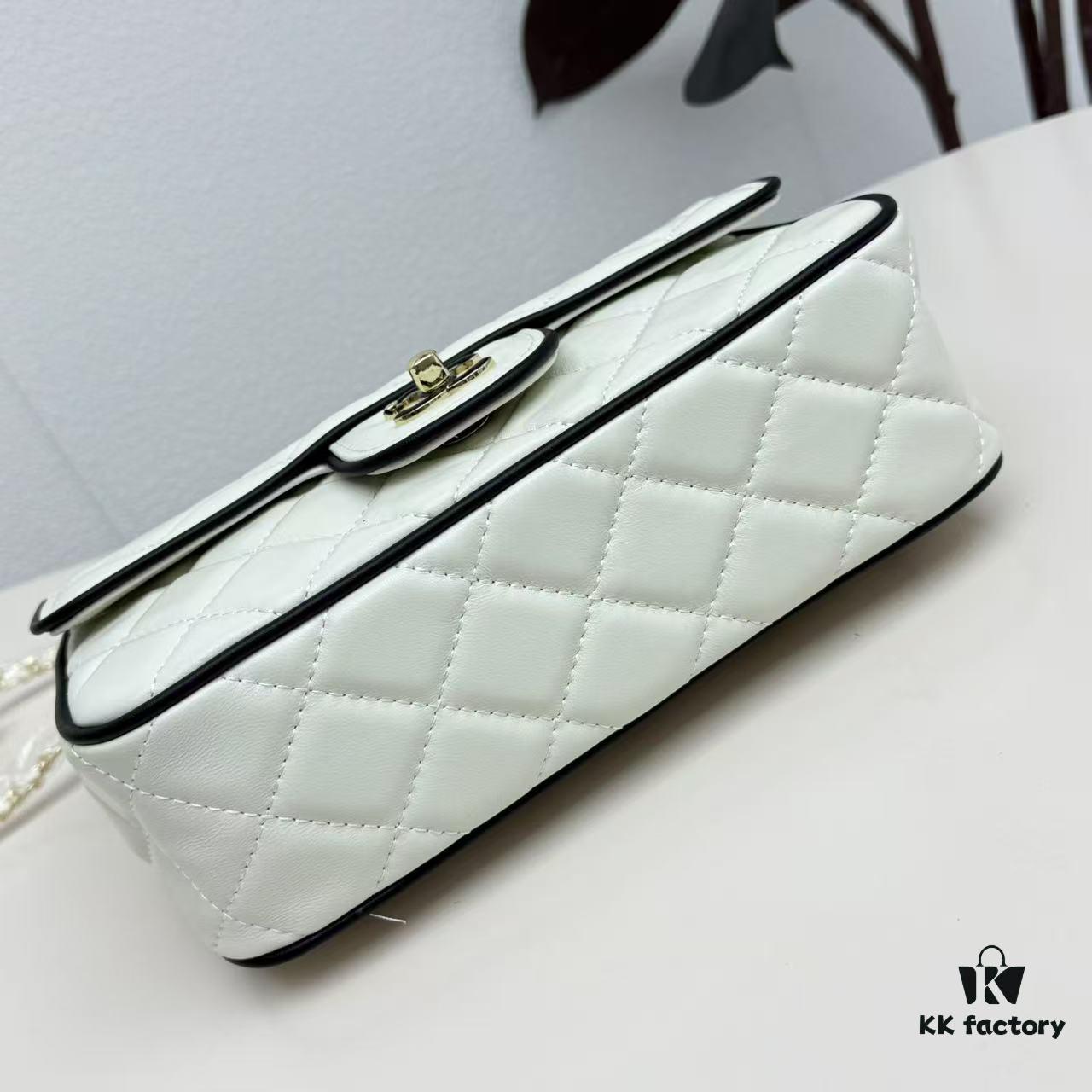 693047cff09edb6de4c4dff9 CHANEL 25P Panda Spring/Summer Collection - Luxurious Lambskin with Gold Hardware, Black and White Classic Quilted Design