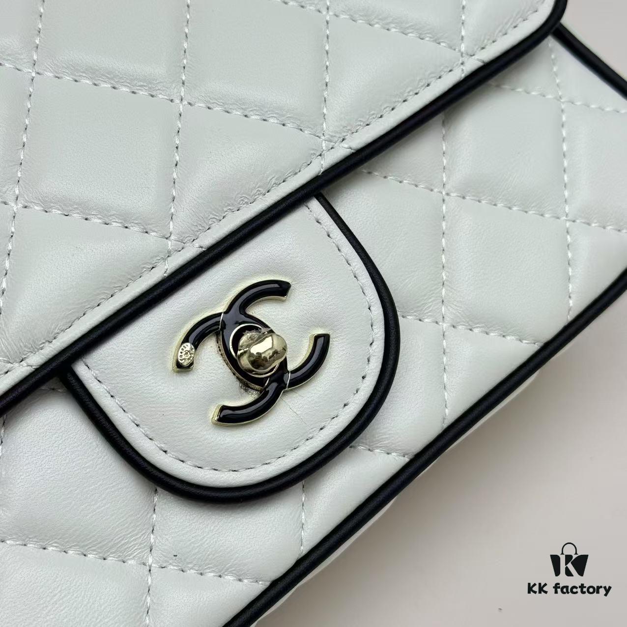 693047d2f09edb6de4c4dffb CHANEL 25P Panda Spring/Summer Collection - Luxurious Lambskin with Gold Hardware, Black and White Classic Quilted Design