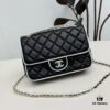 693047d6f09edb6de4c4dffe CHANEL 25P Panda Spring-Summer Collection Black and White Calfskin with Gold Hardware