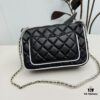 693047d8f09edb6de4c4dfff CHANEL 25P Panda Spring-Summer Collection Black and White Calfskin with Gold Hardware