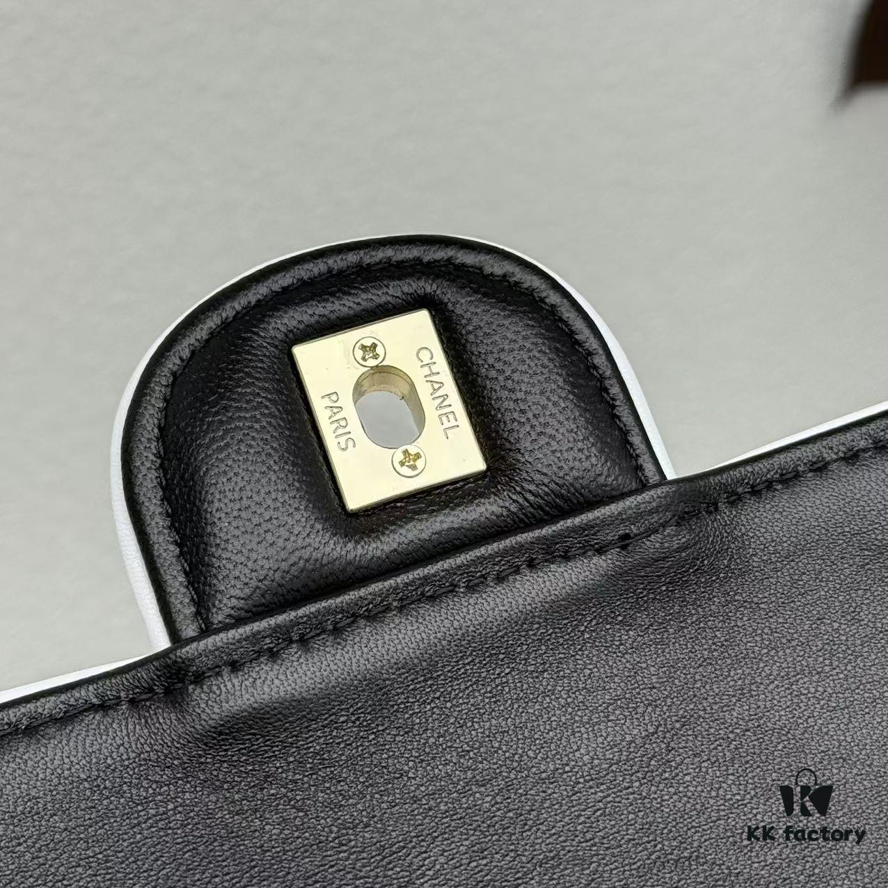 693047e4f09edb6de4c4e006 CHANEL 25P Panda Spring-Summer Collection Black and White Calfskin with Gold Hardware