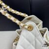 69304810f09edb6de4c4e026 Top-Grade Authentic Chanel 25C Hobo Bag - Quilted Small Shoulder Bag with Vintage Coin Toggle Drawstring, Saffiano Leather, Black and Gold Hardware