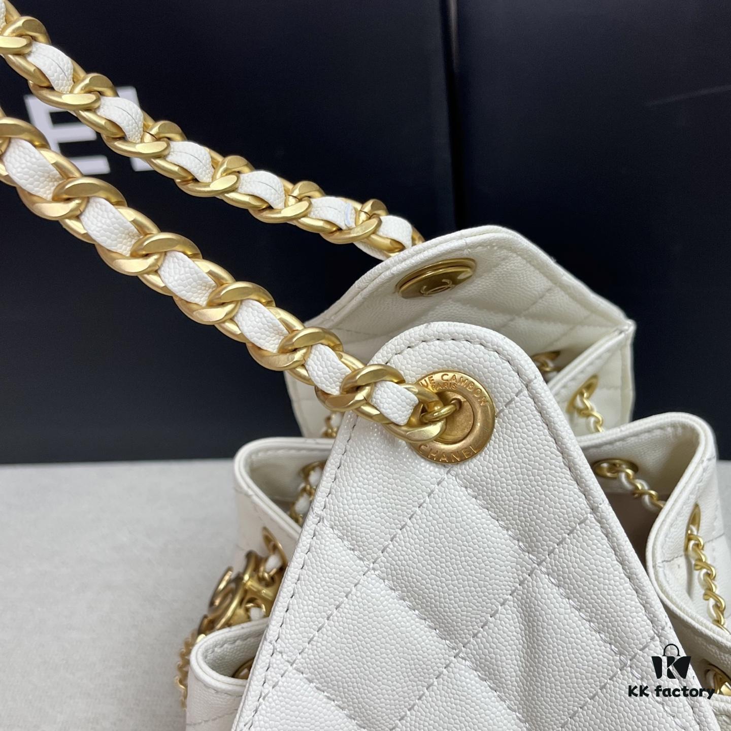 69304810f09edb6de4c4e026 Top-Grade Authentic Chanel 25C Hobo Bag - Quilted Small Shoulder Bag with Vintage Coin Toggle Drawstring, Saffiano Leather, Black and Gold Hardware