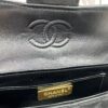 69304822f09edb6de4c4e038 CHANEL 25P New Handle Top Handle Bag Mini in Black and Gold Lambskin
