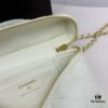 69304836f09edb6de4c4e047 Top Grain Calfskin CHANEL 25P Black and Gold Brushed Logo Flat Box Bag