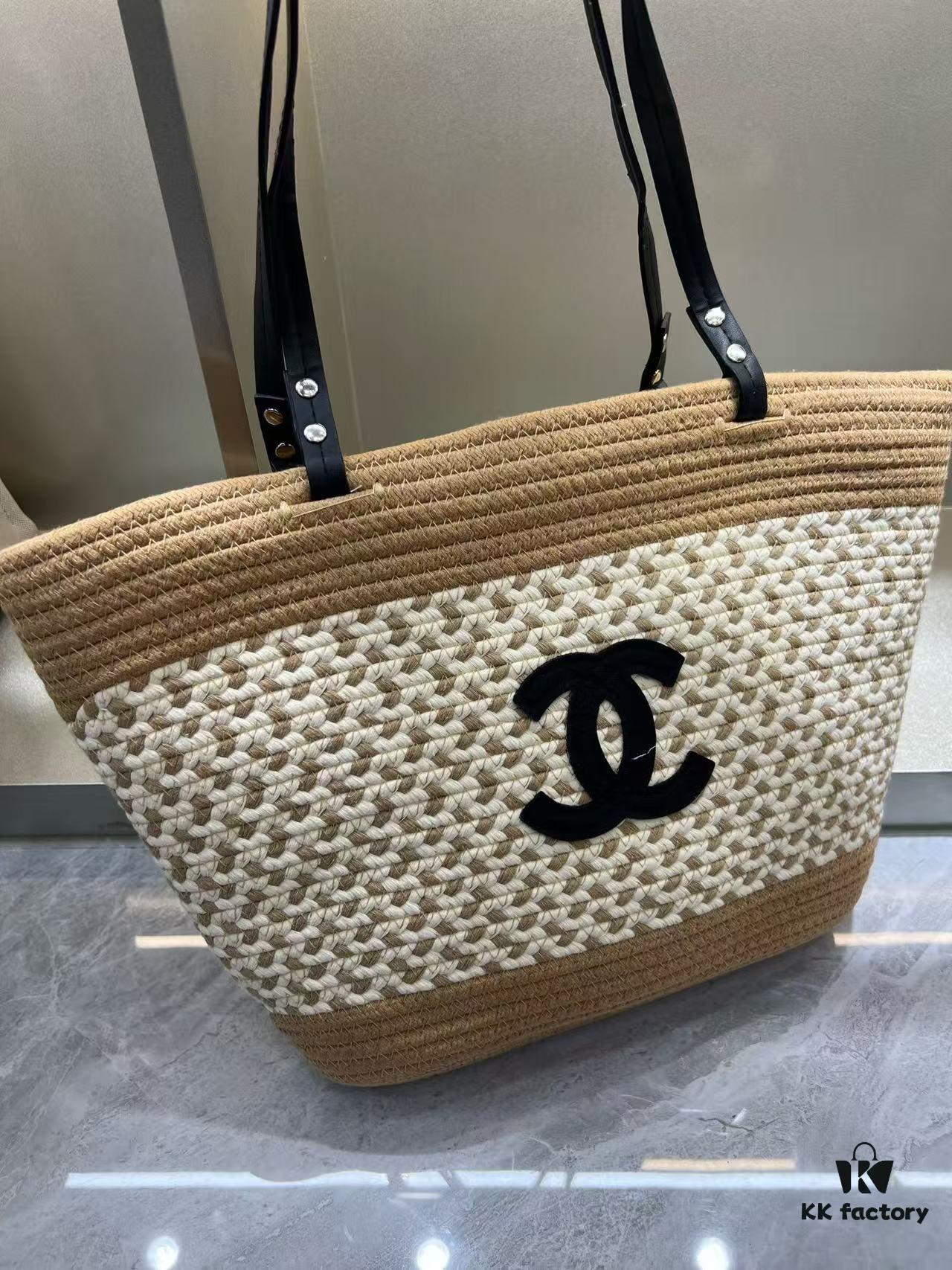693048bef09edb6de4c4e0bf Chanel Summer New Arrival Woven Bag, Large-Capacity Tote, Vacation Beach Bag, Shoulder Bag 43.28