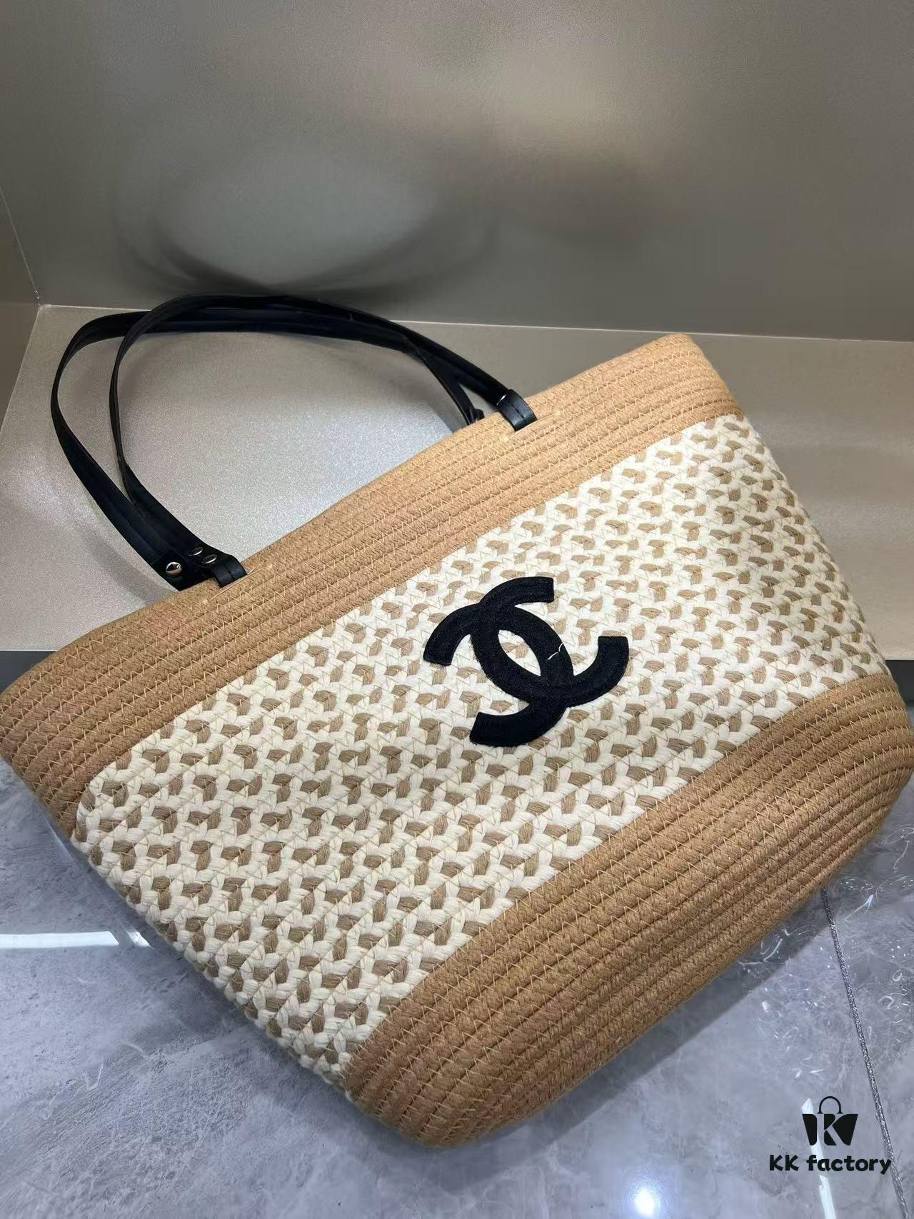 693048bff09edb6de4c4e0c1 Chanel Summer New Arrival Woven Handbag, Large-Capacity Tote, Vacation Beach Bag, Shoulder Bag 43.28