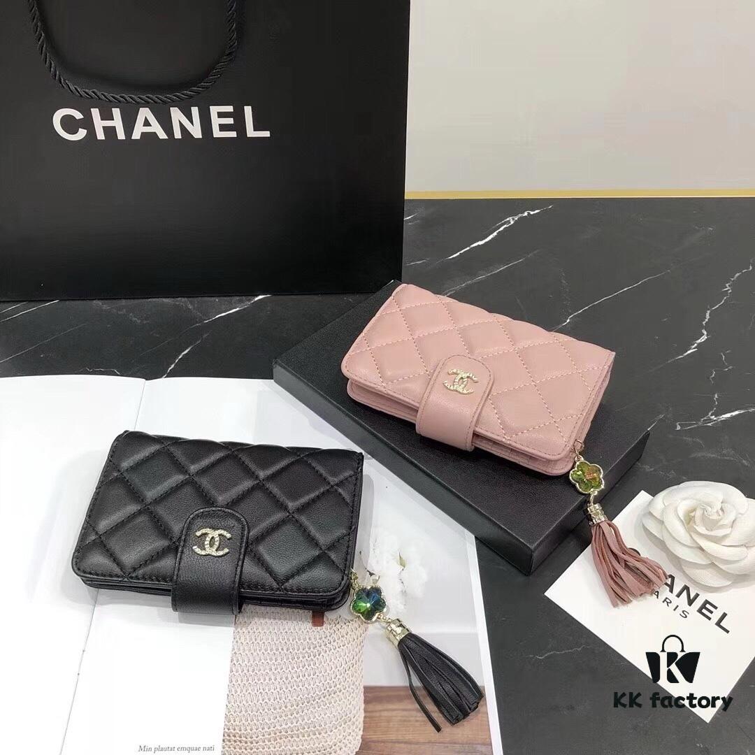 693048cbf09edb6de4c4e0d7 Chanel 12001 Mini Wallet in Black and Pink – Crafted from Premium Lambskin