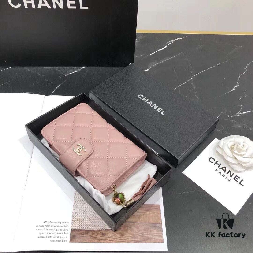 693048cff09edb6de4c4e0e0 Chanel 12001 Mini Wallet in Black and Pink – Crafted from Premium Lambskin