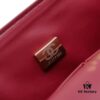 CHANEL Lambskin Classic Crossbody Bag with Original Hardware, Red Interior, Summer Style
