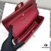 CHANEL Lambskin Classic Crossbody Bag with Original Hardware, Red Interior, Summer Style