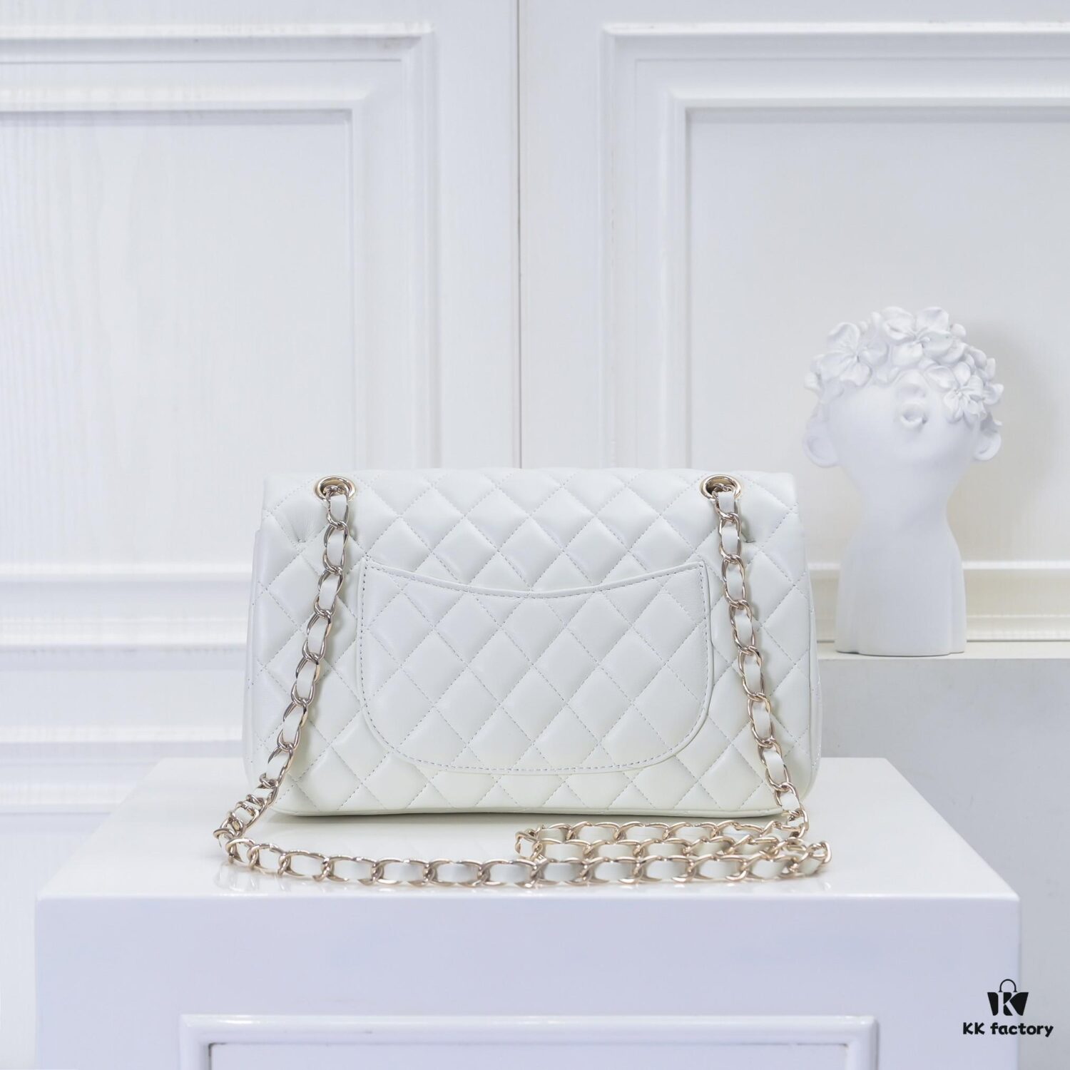 CHANEL Lambskin Classic Crossbody Bag in Red Interior - Summer Collection