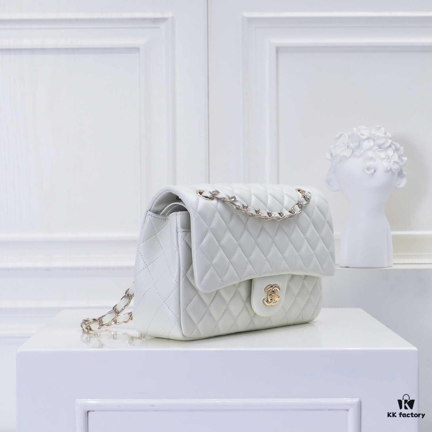 CHANEL Lambskin Classic Crossbody Bag in Red Interior - Summer Collection