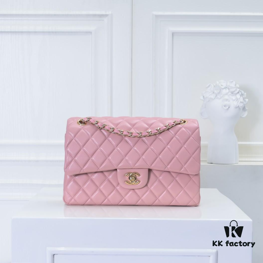 6930491cf09edb6de4c4e158 CHANEL Lambskin Classic Crossbody Bag with Red Lining, Summer Collection, Original Hardware, Size: 25.5*16*6.5