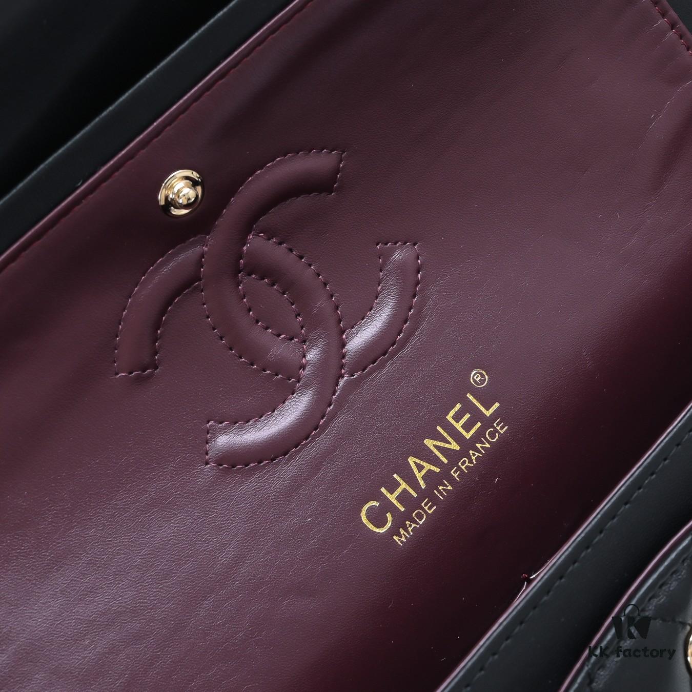 CHANEL Lambskin Classic Crossbody Bag in Red Interior - Summer Collection