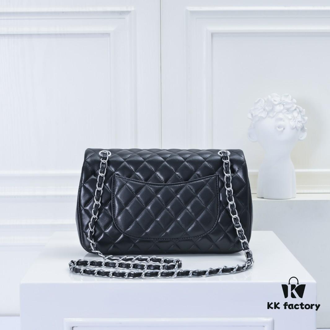 CHANEL Lambskin Classic Crossbody Bag with Red Interior, Summer Arrival, Full-Grain Lambskin with Original Hardware