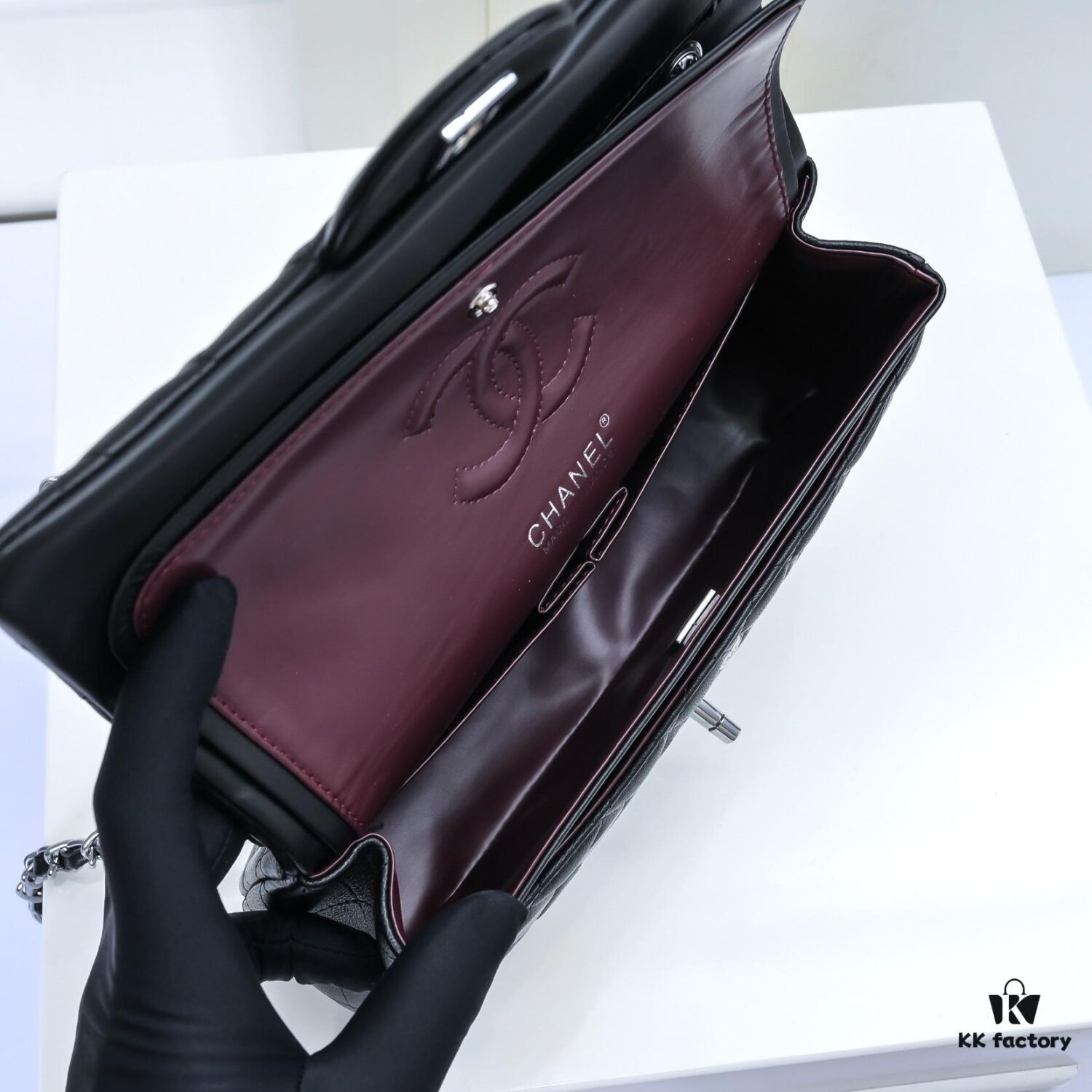 CHANEL Lambskin Classic Crossbody Bag with Red Interior, Summer Arrival, Full-Grain Lambskin with Original Hardware