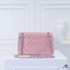 6930493cf09edb6de4c4e17f CHANEL Lambskin Classic Crossbody Bag with Red Lining, Summer Arrival, Original Hardware, Size: 25.5*16*6.5