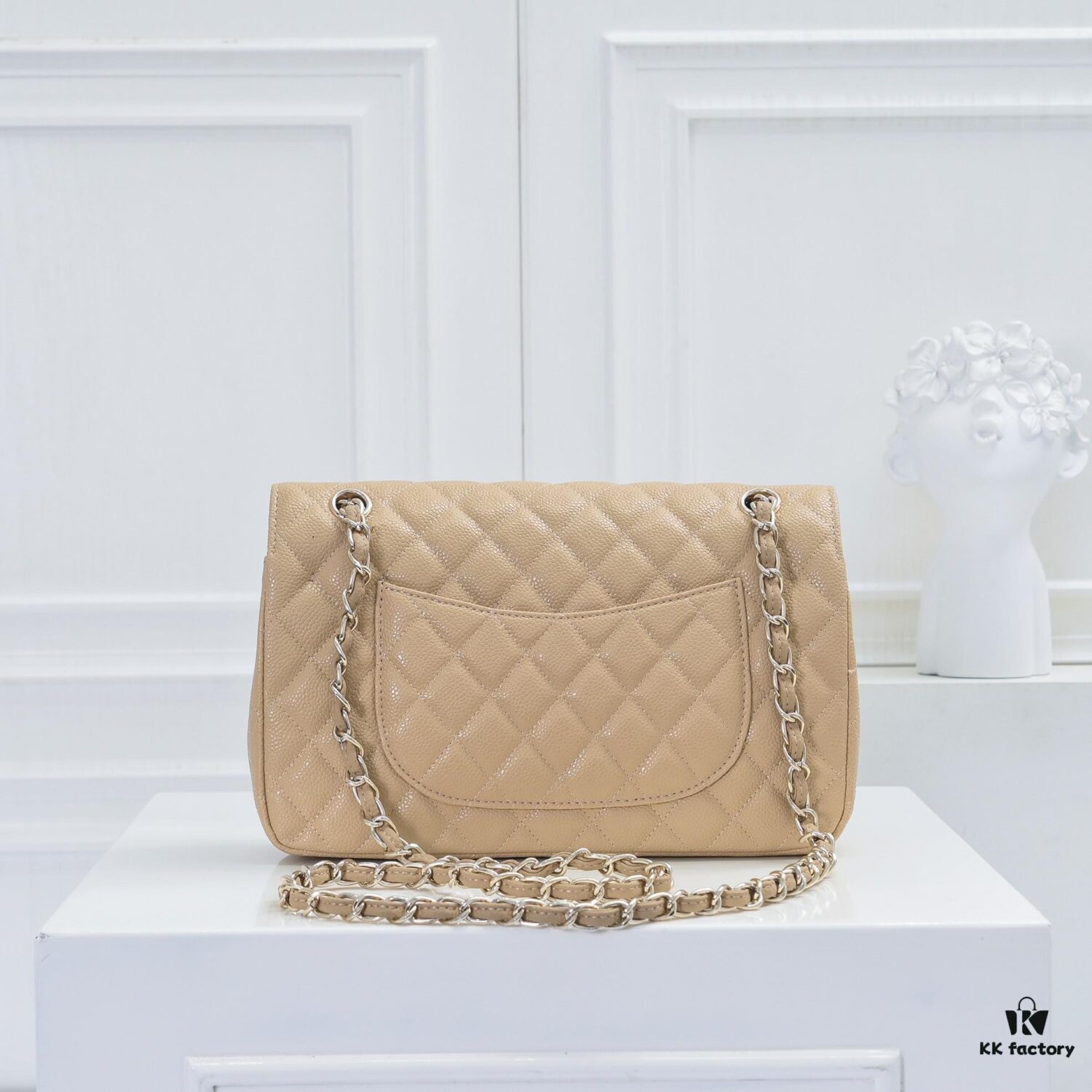 69304949f09edb6de4c4e190 Chanel 2.55 Classic Flap Bag in Top-Tier Caviar Quilted Calfskin with Genuine 24K Gold Hardware