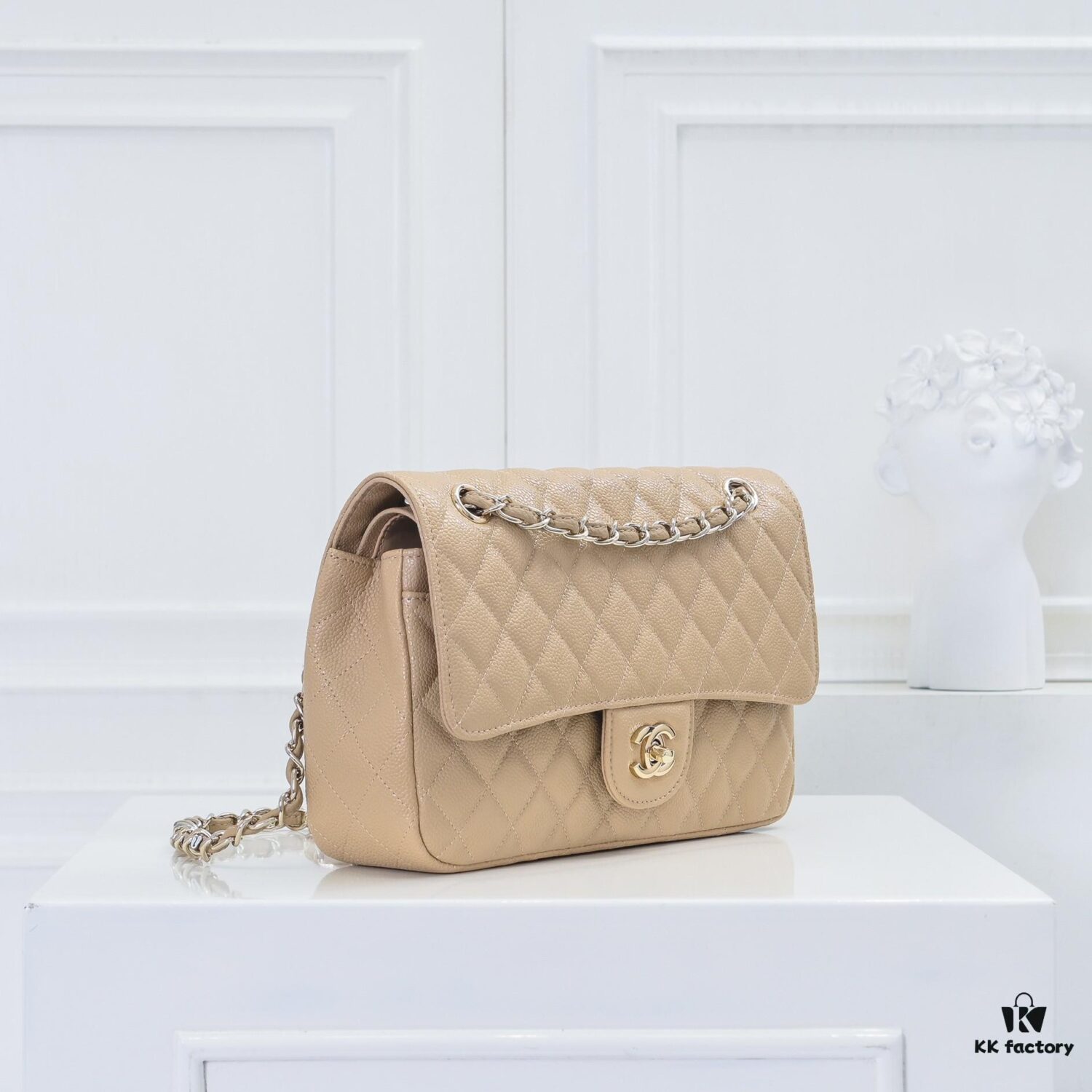 6930494af09edb6de4c4e191 Chanel 2.55 Classic Flap Bag in Top-Tier Caviar Quilted Calfskin with Genuine 24K Gold Hardware