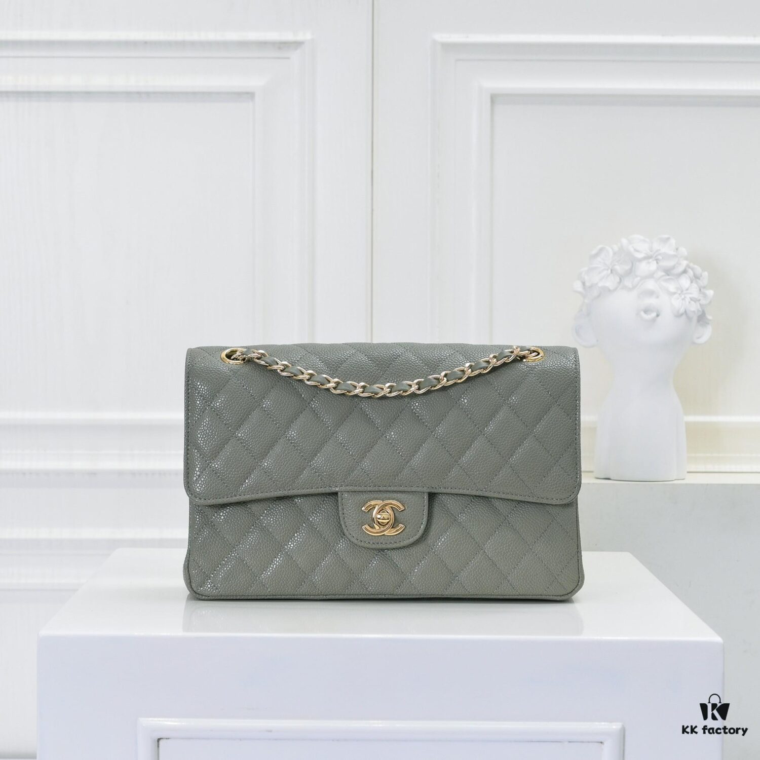 69304956f09edb6de4c4e1a1 Chanel 2.55 Classic Flap Bag in Top-Tier Caviar Quilted Calfskin with Genuine 24K Gold Hardware