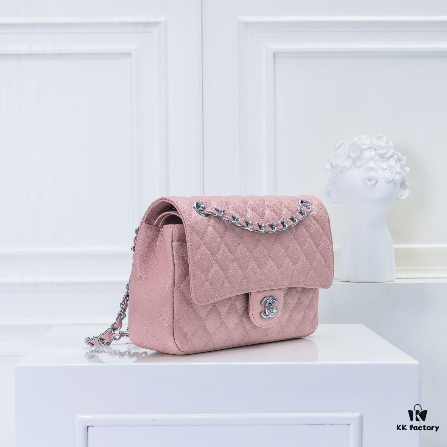 Chanel 1112 Quilted Matelassé Caviar Grain Leather Handbag CF2.55 – Ultimate Luxury Classic Flap Bag