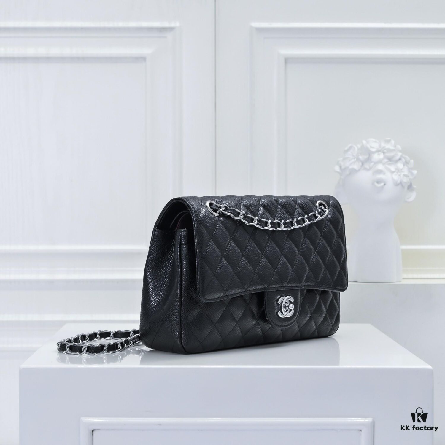 6930497cf09edb6de4c4e1c8 Chanel 2.55 Quilted Caviar Grain Calfskin Handbag - Ultimate Luxury Edition