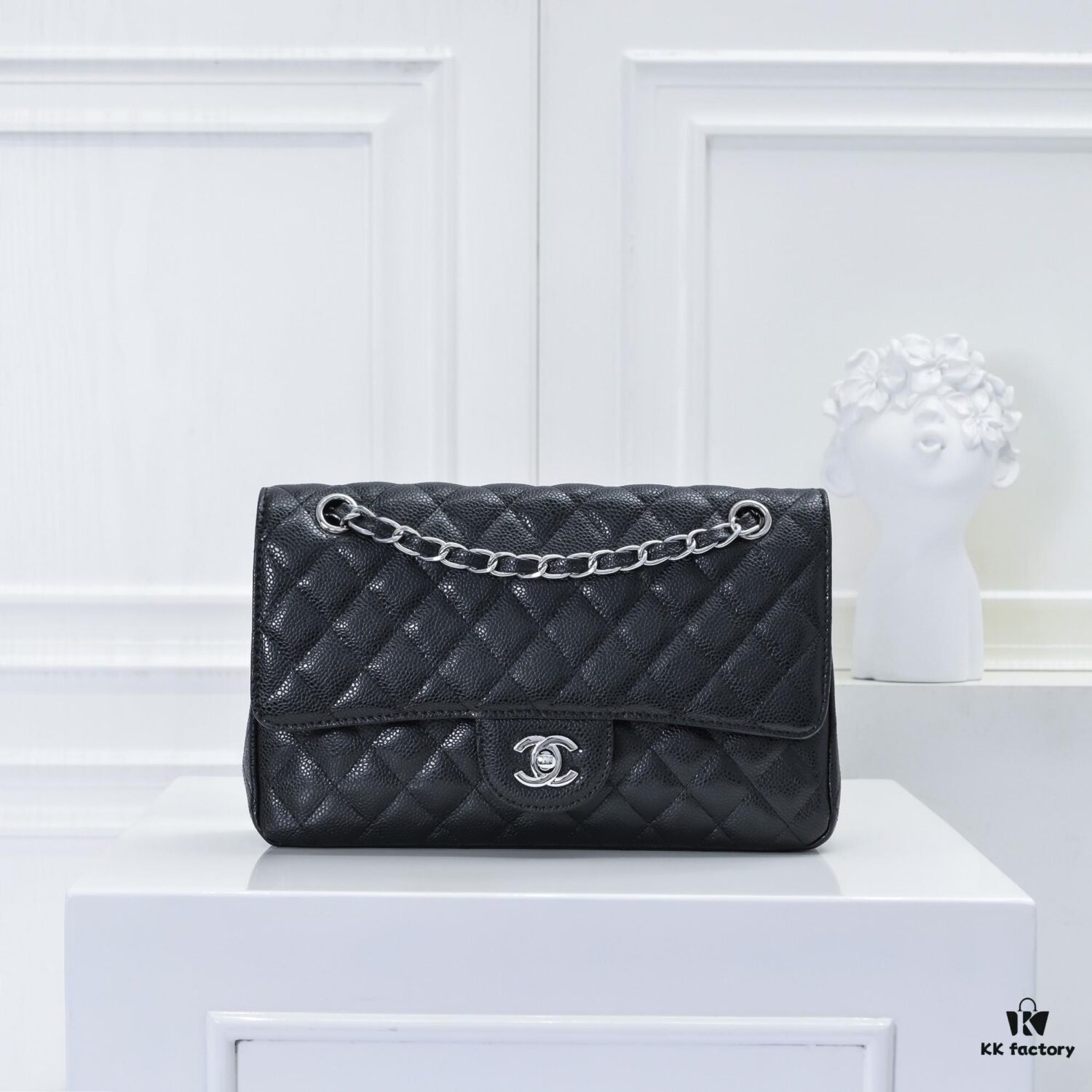 6930497cf09edb6de4c4e1c9 Chanel 2.55 Quilted Caviar Grain Calfskin Handbag - Ultimate Luxury Edition